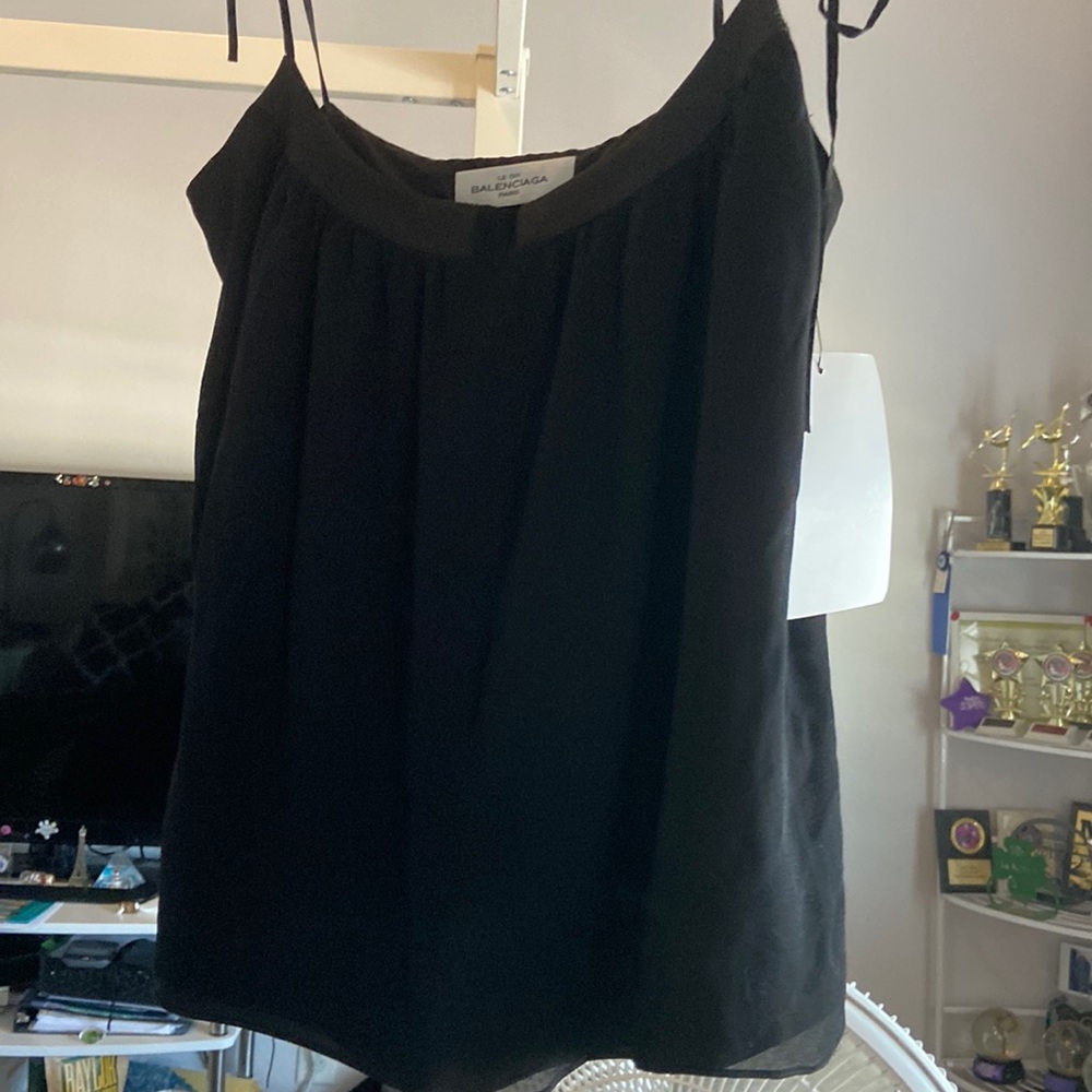 Balenciaga Black spaghetti strap top